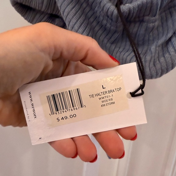 WeWoreWhat Tie Halter Bra Top - Picture 4 of 6